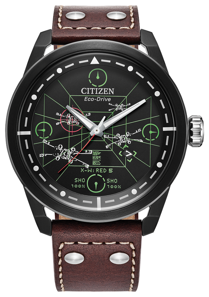 Citizen AW1738-05W X-Wing and TIE Fighter Men Watch - Black